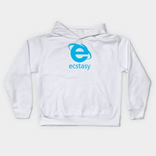 ecstasy tumblr blue Kids Hoodie